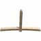 Ekena Millwork Bellingham Rough Sawn Timber Gable Bracket, Douglas Fir, 96"W x 64"H x 6"D x 6"F, 16/12 Pitch GBW096X64X0606BEL00RDF - alternate 2